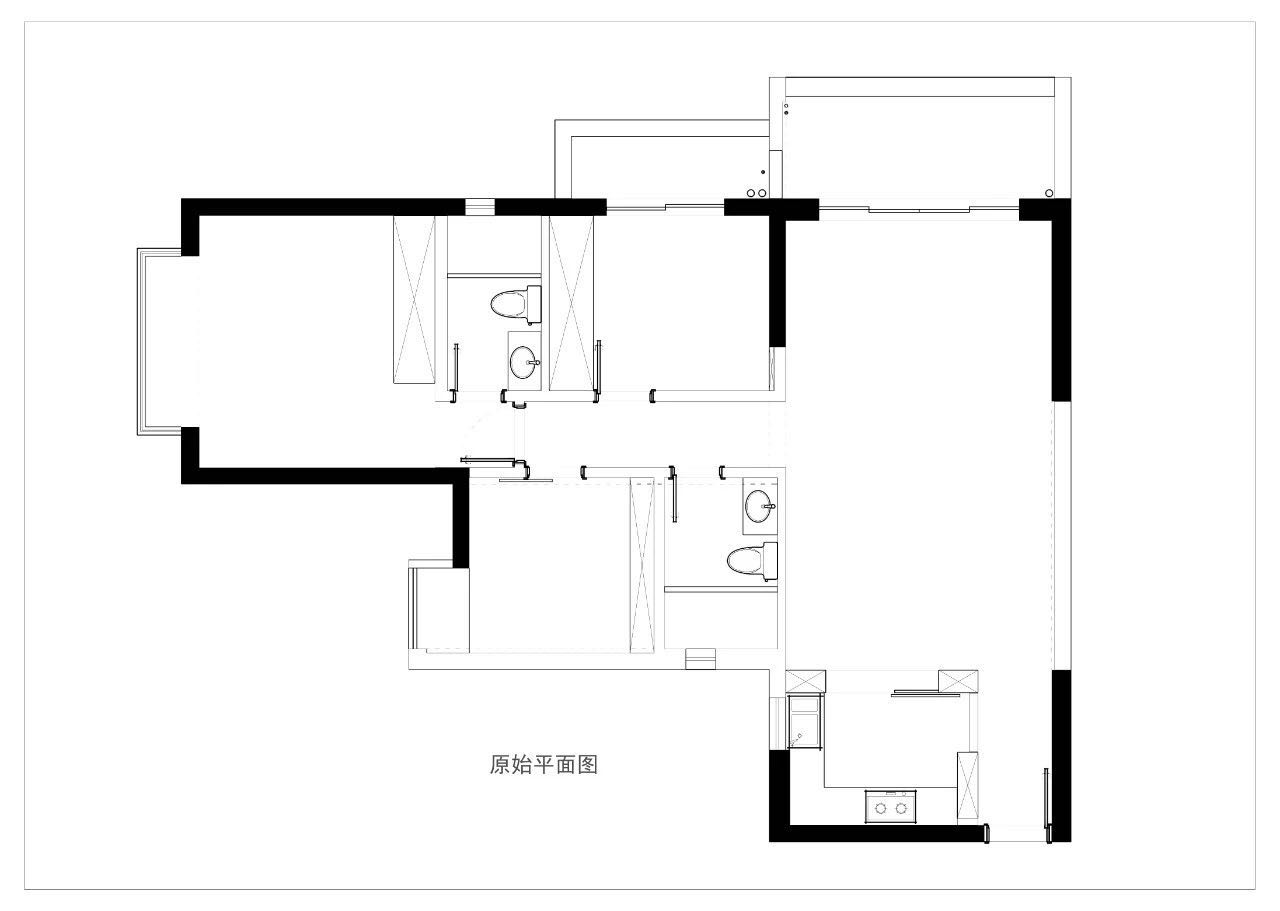 装修   原始平面图   本家设计