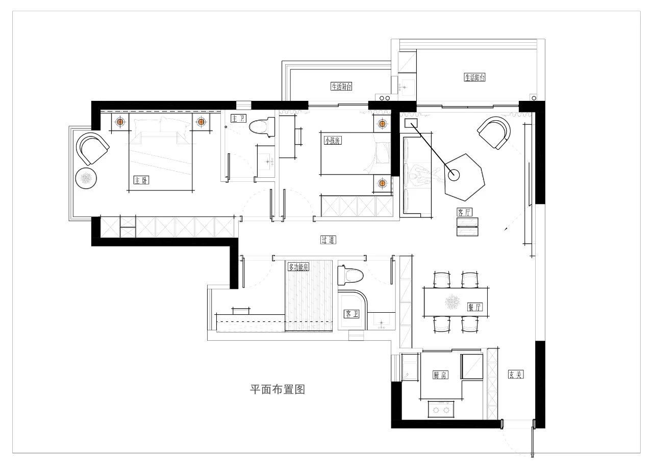 装修   平面布置图    本家设计